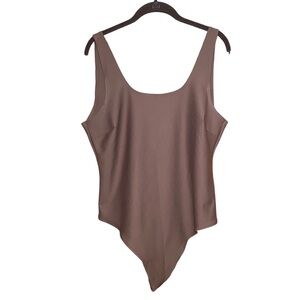 Parade Vintage Fit‎ Bodysuit Size 2XL Dark Brown Thong